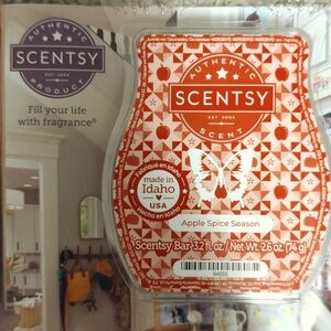 NIB SCENTSY BAR WAX MELTS APPLE SPICE SEASON SCENT 3.2FL.OZ